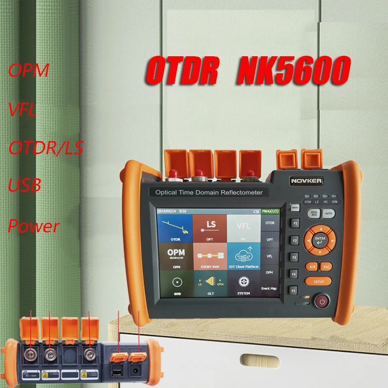 

OTDR NK5600 1310 1550nm 32/30dB SM with VFL OPM Light Source Fibra Optical Fiber OTDR Optical Time Domain Reflectometer DHL Free