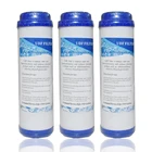 Фильтр очистителя воды, 10 мерок, гранулированный фильтр UDF с активированным углем, Кокосовая Адсорбция, запасной фильтр-картридж, 3 шт.