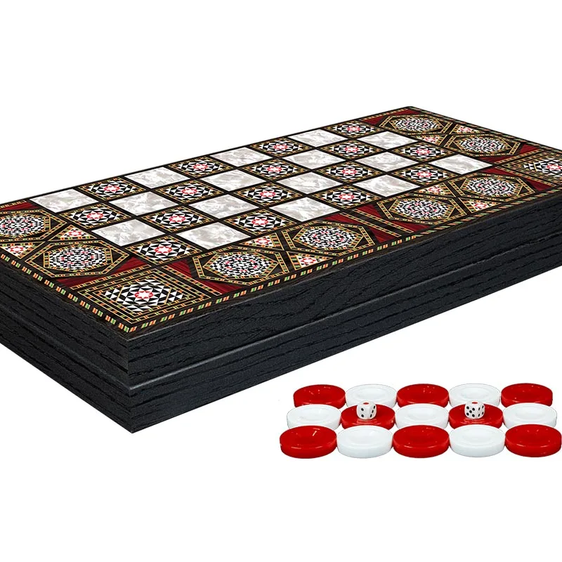 Classic Backgammon Luxury Pearl Set Deck Box Tarot İn Spanish Divination Cards