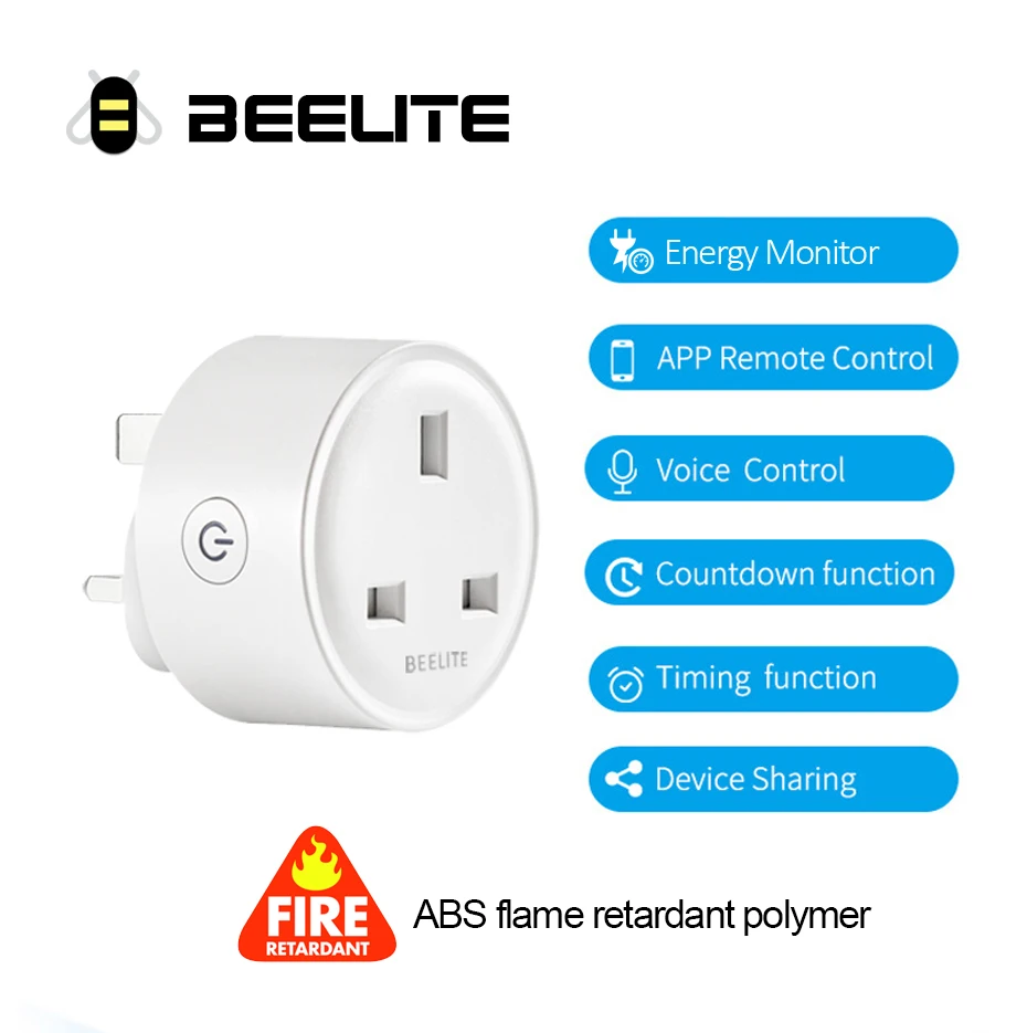 Умная розетка Beelite с поддержкой Wi-Fi 16 А | Электроника
