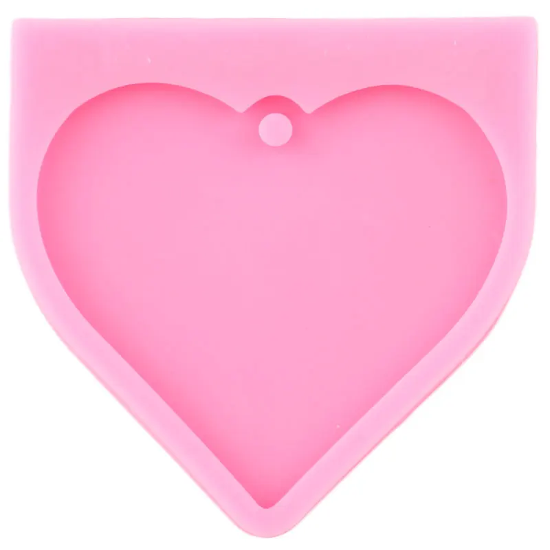 Блестящий глянцевый ручной силиконовая форма-сердце эпоксидный полимерный