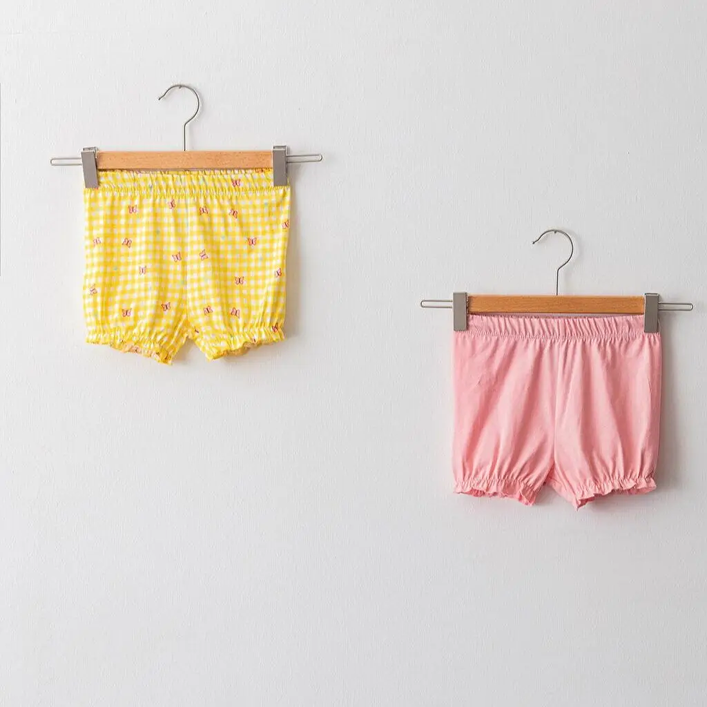 

2 шт./комплект, детские шорты из натурального хлопка