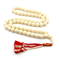 big size tasbih 99beads white resin ivorys color %d8%b9%d8%a7%d8%ac turkey handmade tassel eid gift misbaha muslim rosary bead islamic fashion