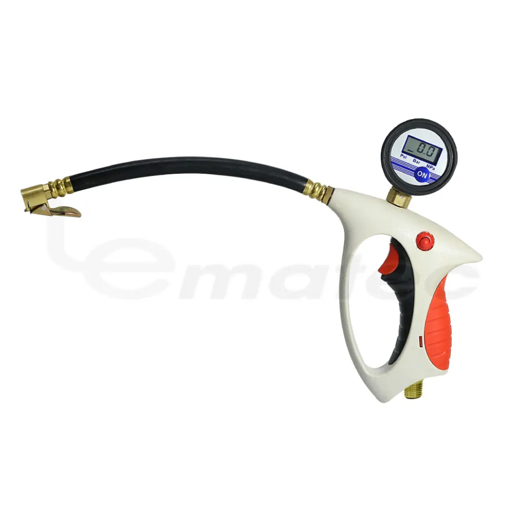 Эргономичный цифровой насос для шин пистолет накачки с манометром датчик