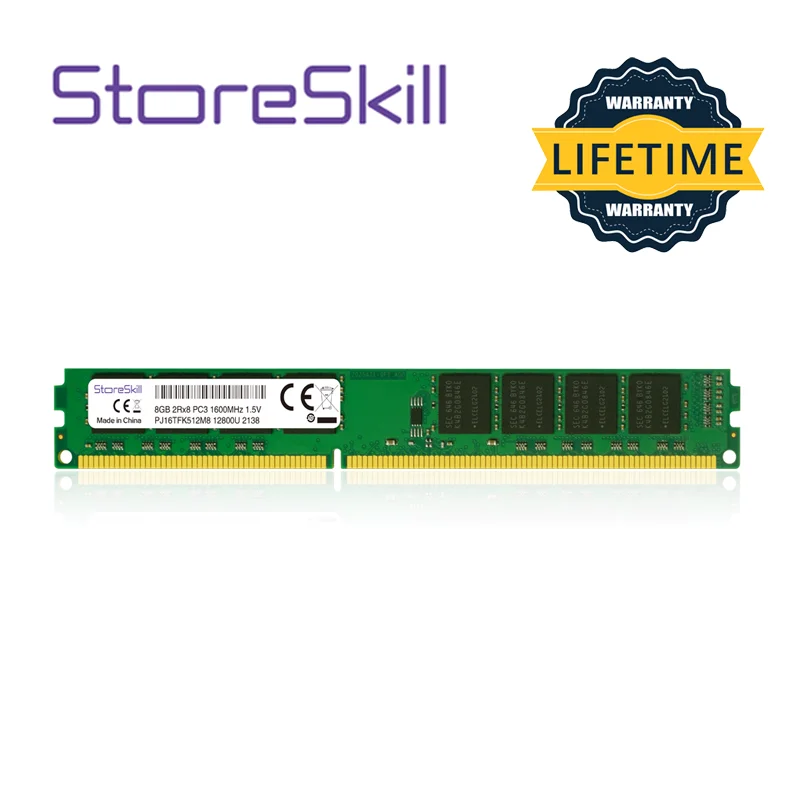 StoreSkill DDR3 2GB 4GB 8GB 1333MHz 1600MHz 10600 12800 1.5V Desktop Ram