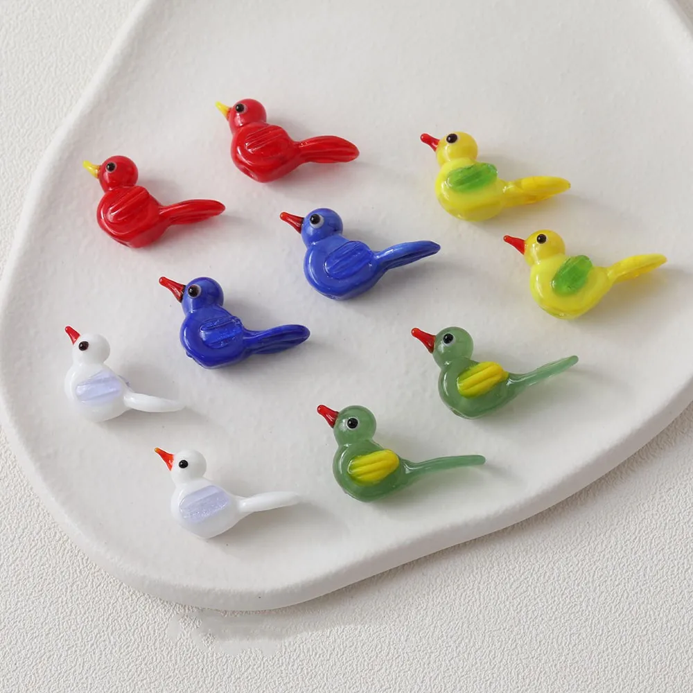 

Handmade Animal Bead Lampwork Bird Bead Duck Bead High Quality Glass Bead DIY Jewelry Making Bracelet Necklace