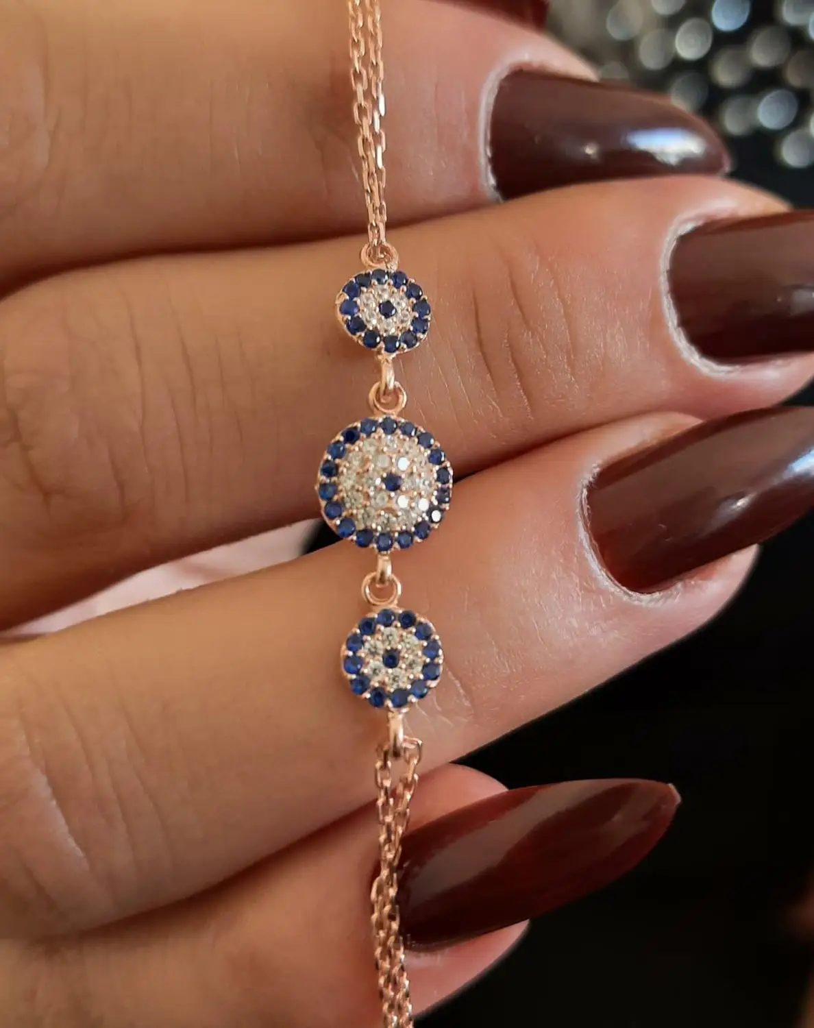 

Evil Eye 925K Sterling Silver Bracelet For Women Gift For Her Gift For Mom Zodiac Luck Sign Adjustable Bracelets