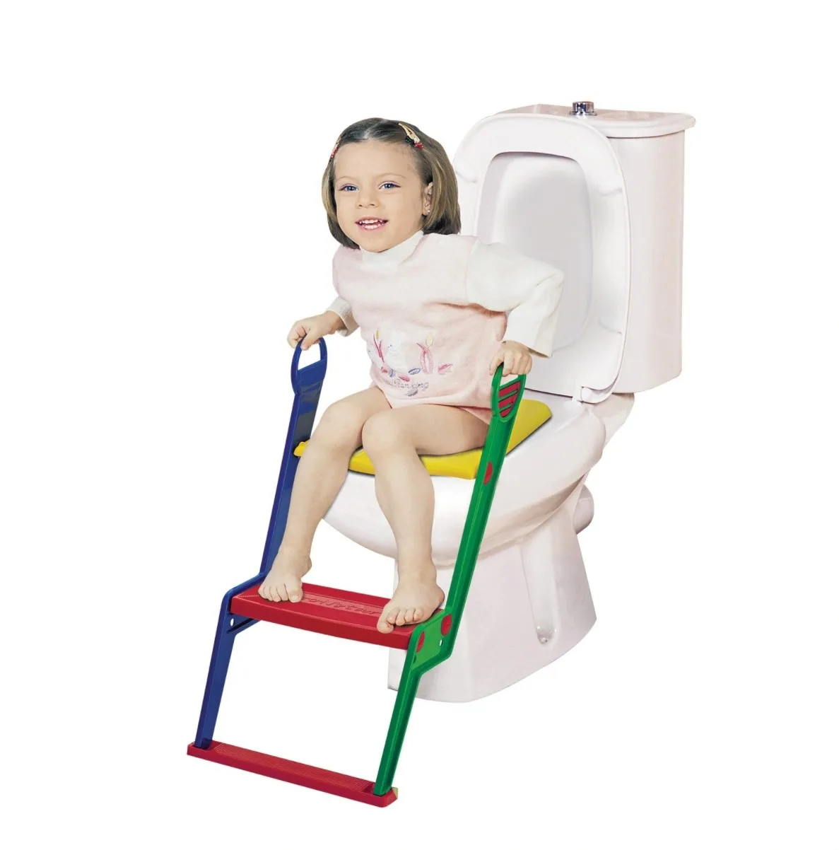 Bathroom baby potty toilet adapter toilet seat adapter baby toilet training practice apparatus. plastic seat with ladderpotty