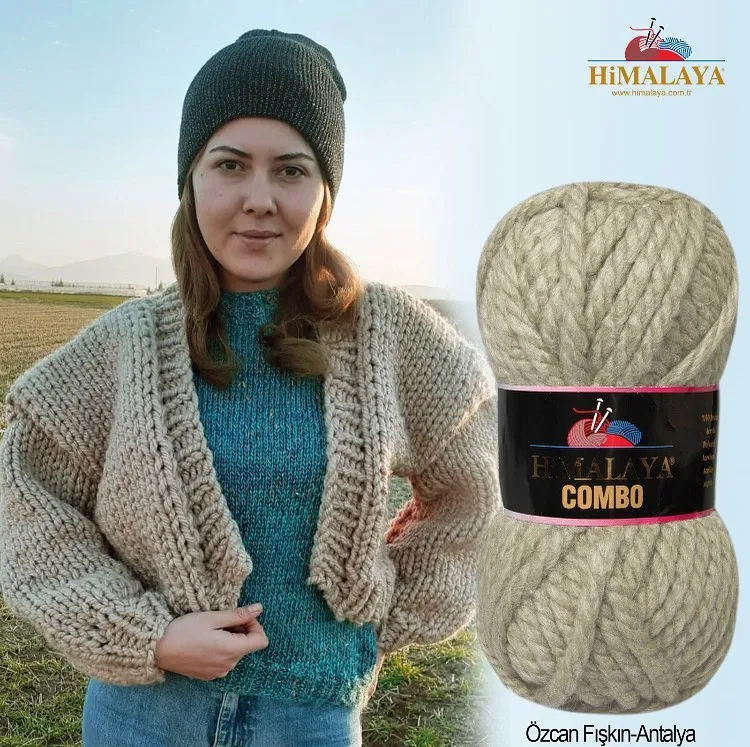 Himalaya COMBO Yarn 100g - 40m Wool Thick Mohair Mink Merino Knitting Crochet Best Quality Plush Angora Sweater Shawl Wrap Scarf | Дом и сад