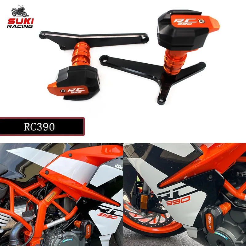 

Для RC390 RC 390 2014-2020 2019 2018 2017 CNC защитная рама для мотоцикла, слайдер, обтекатель, защита от ударов
