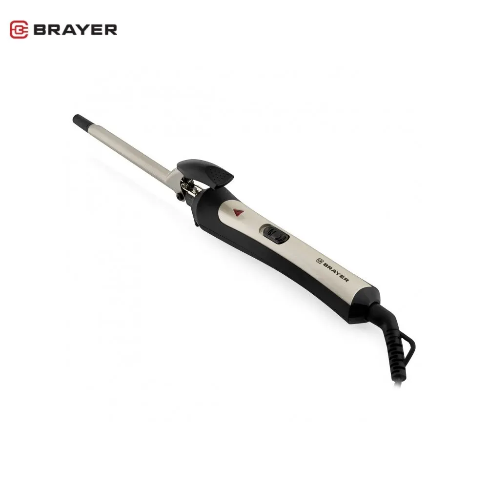Электрощипцы BRAYER BR3203 (мощность 25 Вт нагрев до 210° С диаметр 9 мм технология PTC Heating)|Щипцы для завивки| |