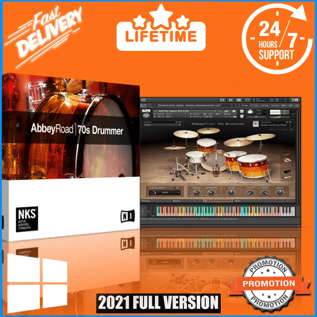 

Native Instruments Abbey Road 70s Drummer KONTAKT Library