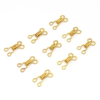gold metal sewing hooks eyes for making dresses shirts bra jewelry craft clothing eye clasp fasteners sewing projects diy