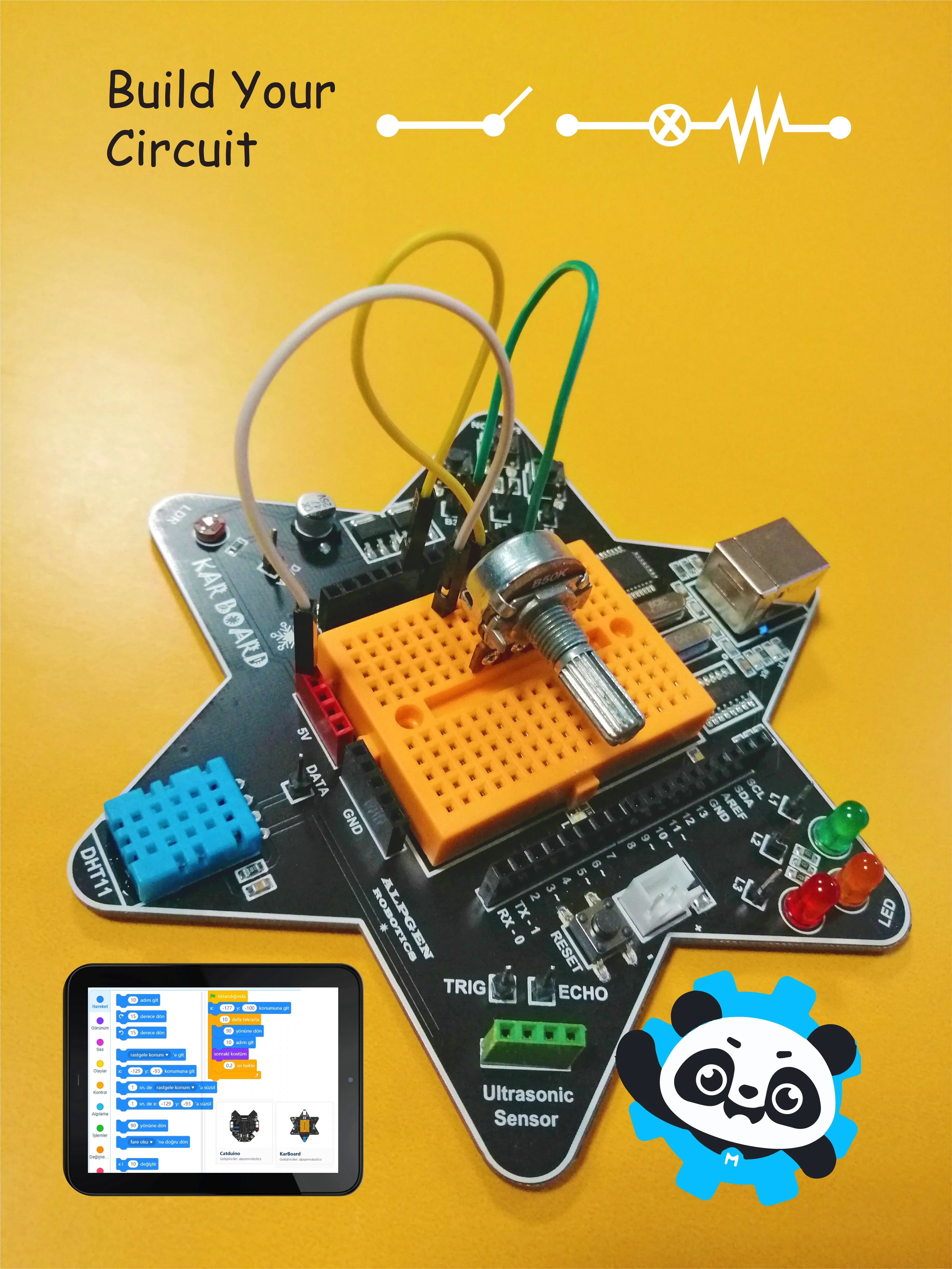 KarBoard Arduino Uno Based Robot Robotics Kit For Kids Toy Education Atmega328 UNO mBlock Coding | Игрушки и хобби