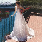 Сексуальное прозрачное кружевное свадебное платье с бабочками, популярное бальное платье с открытой спиной, свадебное платье невесты, простой наряд