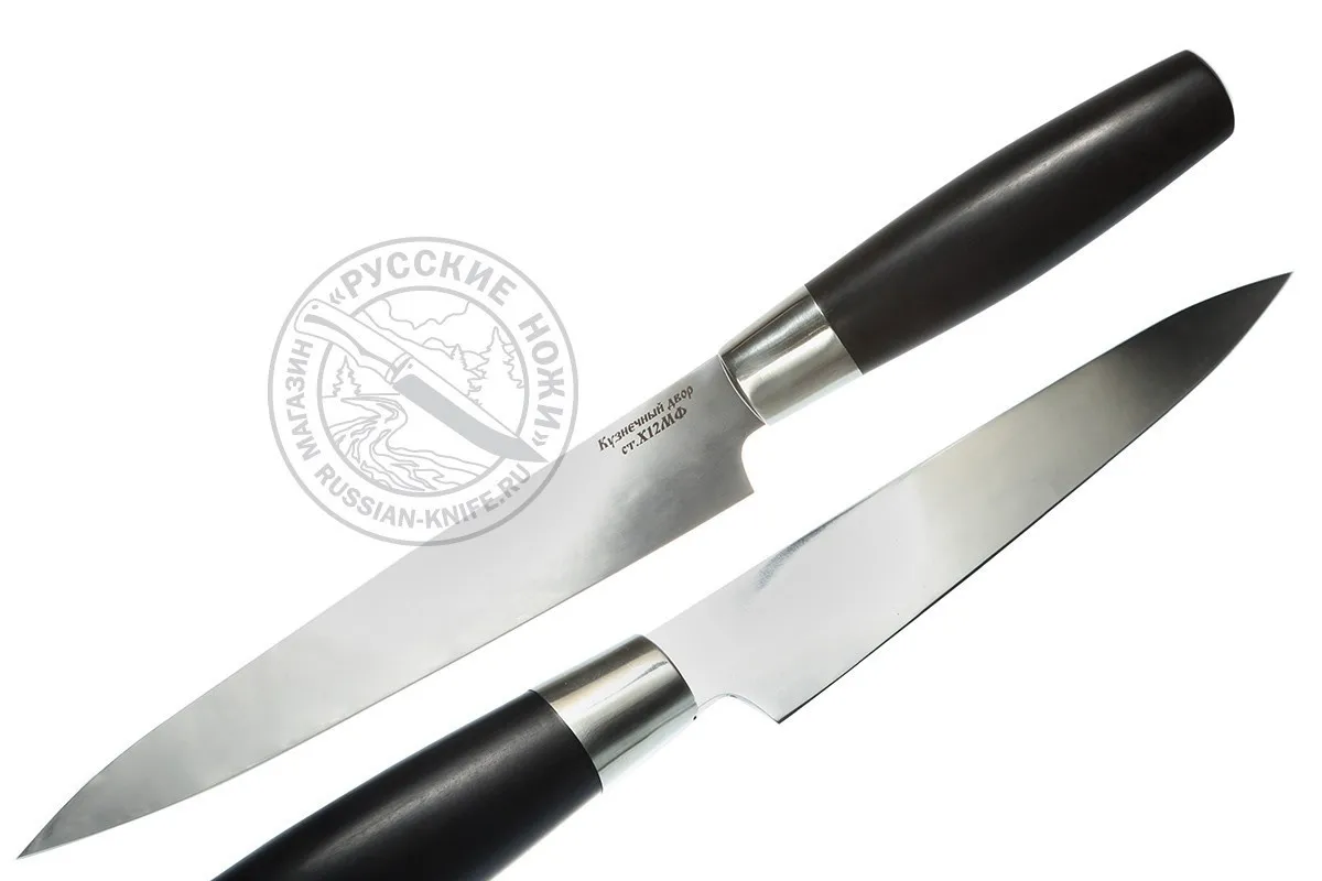 Нож для тонкой нарезки сталь х12мф В.Крутов|Кухонные ножи| |