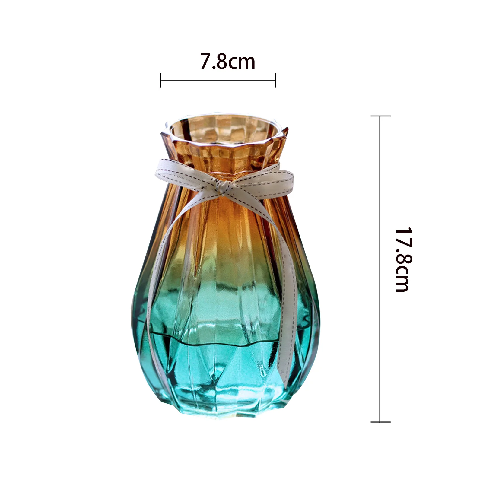 

Creative Nordic Glass Vase Gradient Transparent Vase Flower Arrangement Decoration Vase for Home and Office