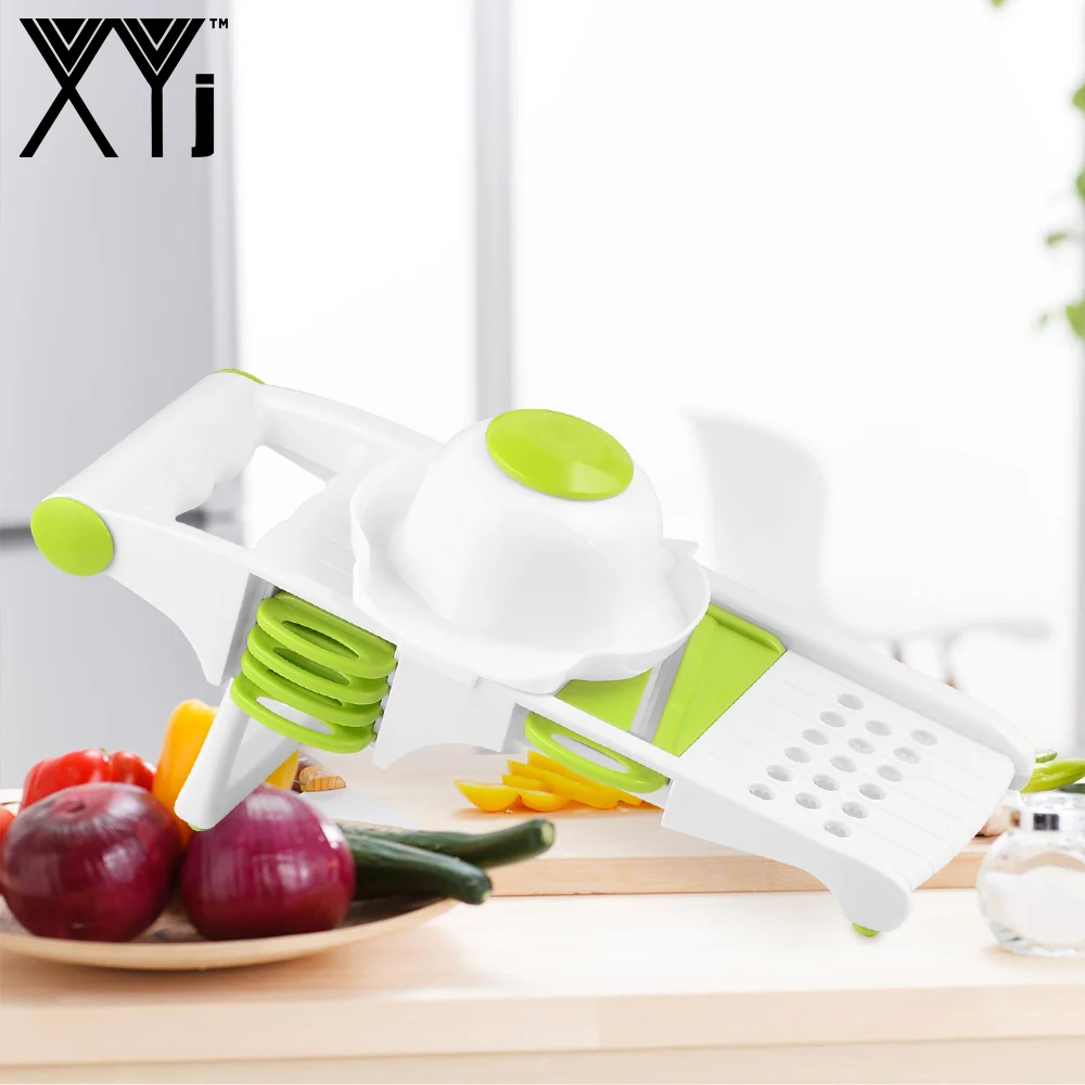 Профессиональная многофункциональная овощерезка с 5 лезвиями из нержавеющей