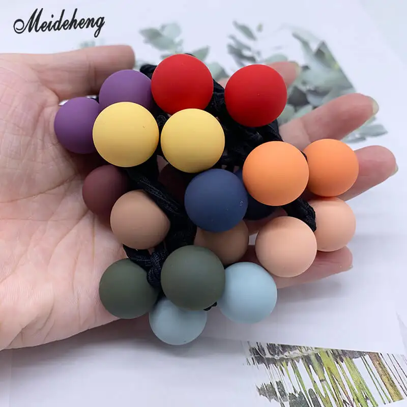 16 мм акриловые Резиновые Круглые бусины для изготовления ювелирных изделий