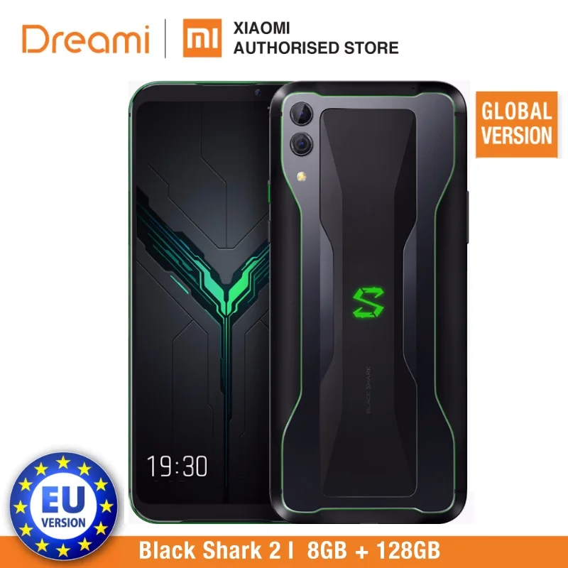 Black Shark 2 128 ГБ Rom 8 ГБ Ram Shadow Black/Glory Blue(абсолютно новая и герметичная коробка) blackshark 2 128