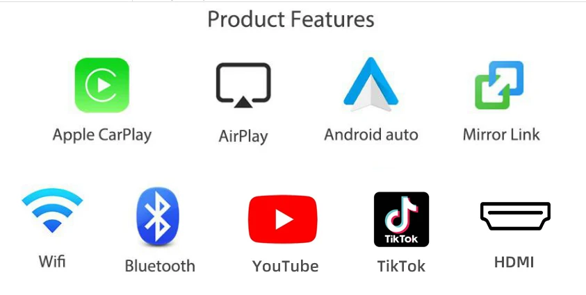 Беспроводной автомобильный декодер Apple Carplay Andorid для Landrover Range Rover Evoque iOS Поддержка