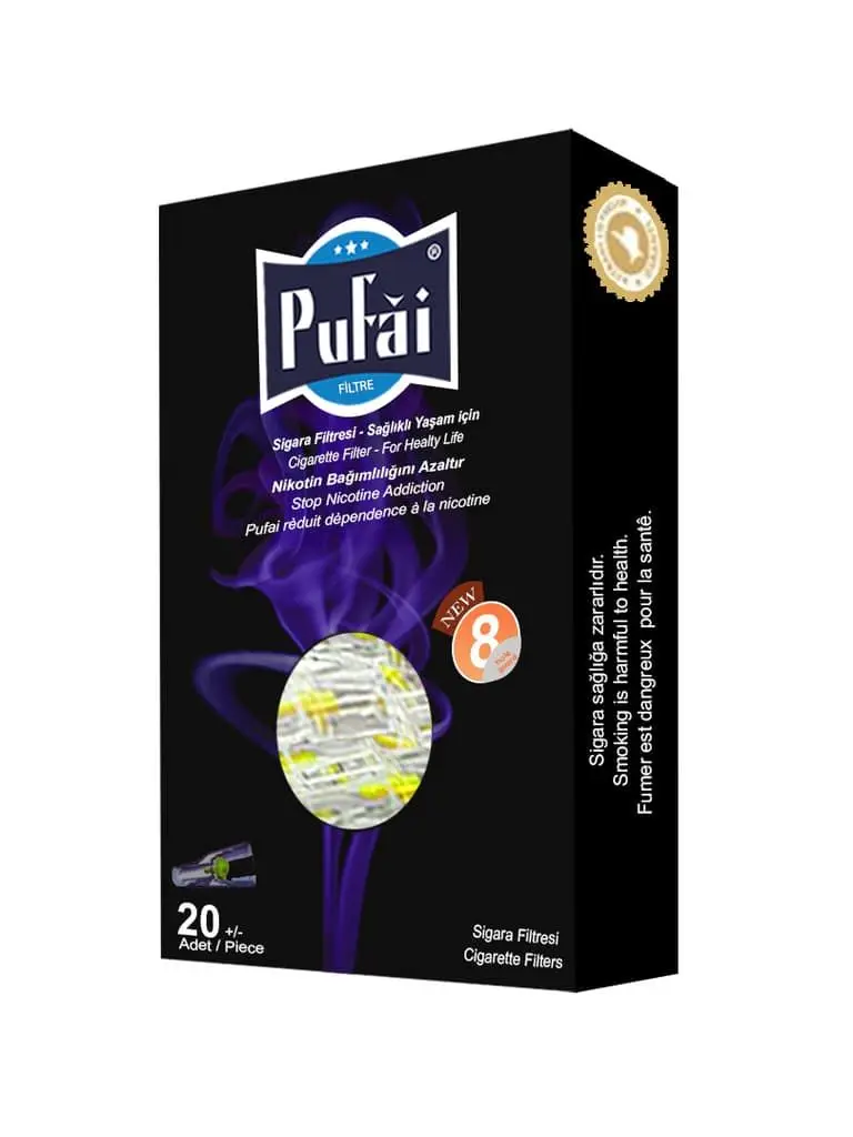 Pufai одноразовые фильтры для сигарет защитный блок совместимый с 8 мм стандартный