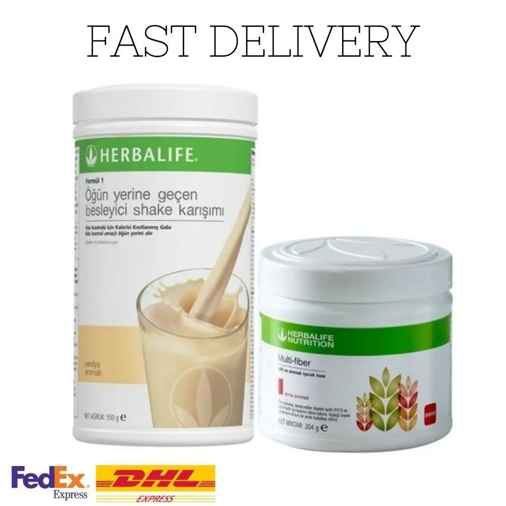 

Herbalife Nutrition Weight Loss Pack Flavor Option Shake 550g + Multi Fibre 240g Fat Burning Slimming Fast Delivery