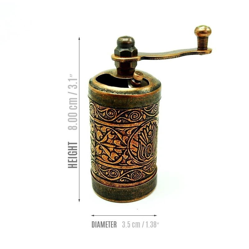 mini spice salt pepper grinder turkish mill manuel with handle kitchen accessories gadgets gift camp new home 358 cm free global shipping