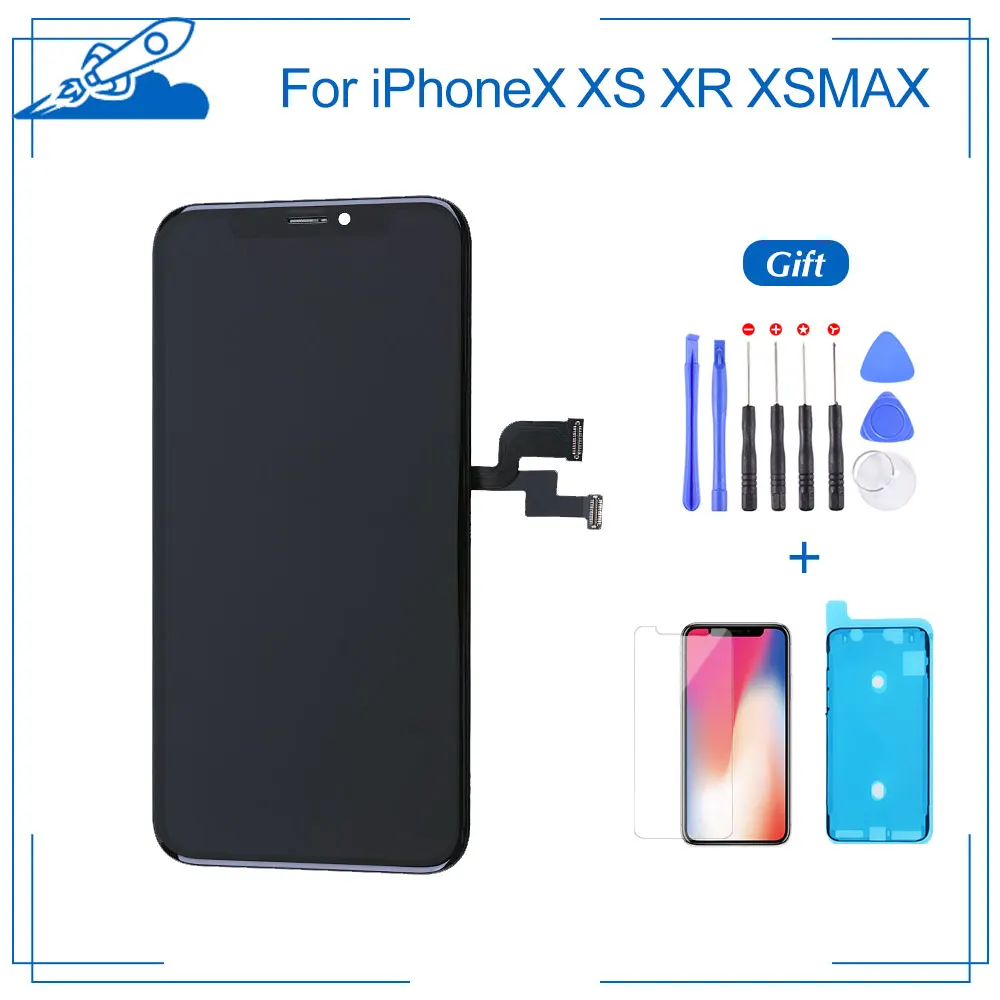 Сменный сенсорный ЖК дисплей для iPhone X XS XR MAX|Экраны мобильных телефонов| |