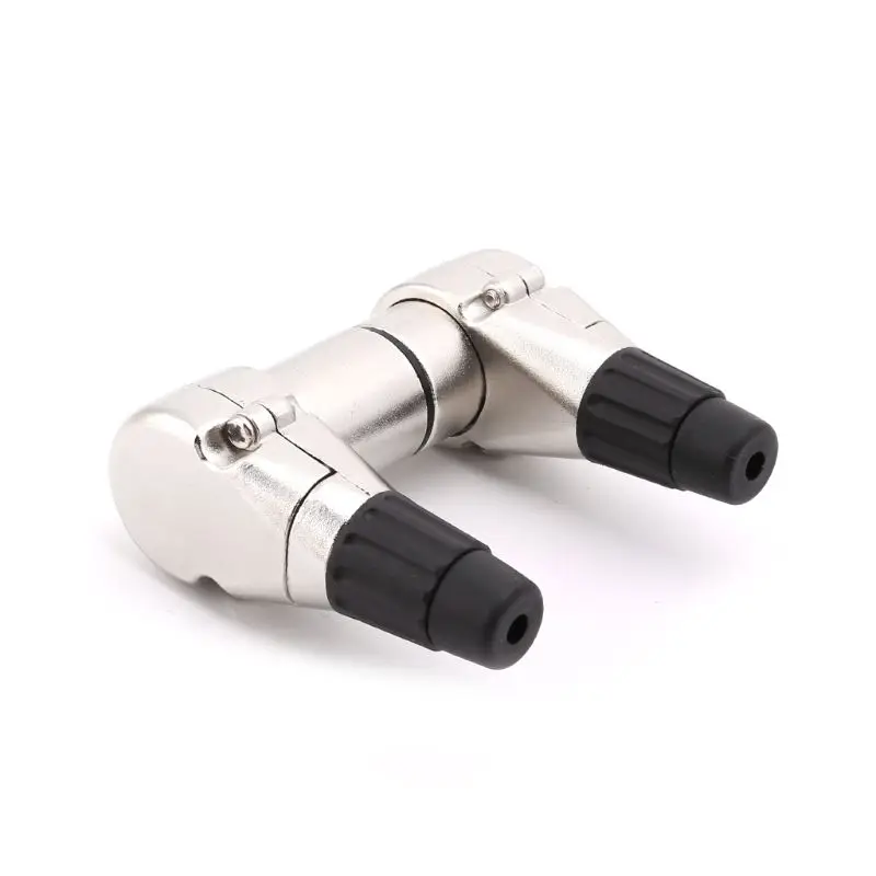 10pcs правый угол 3Pin XLR Мужской Женский Разъем Mic микрофон аудио кабель Разъемы 90