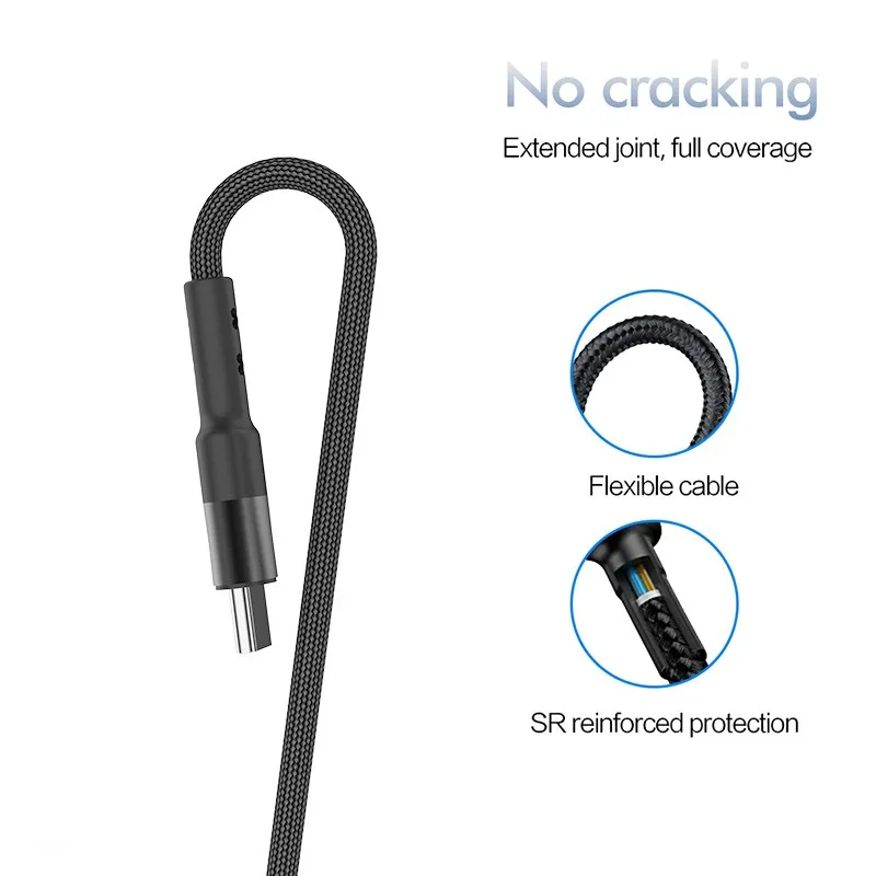 Кабель USB Type-C на C для MacBook iPad Pro Samsung A51 S20 60 Вт 3 А | Мобильные телефоны и аксессуары