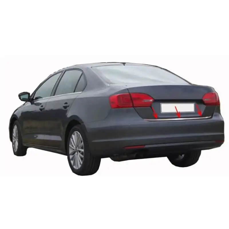 

Chrome Rear Trunk Tailgate Door Lid Cover Trim Strip for Volkswagen Jetta VI Limousine 2011-2014 Accessory for Volkswagen