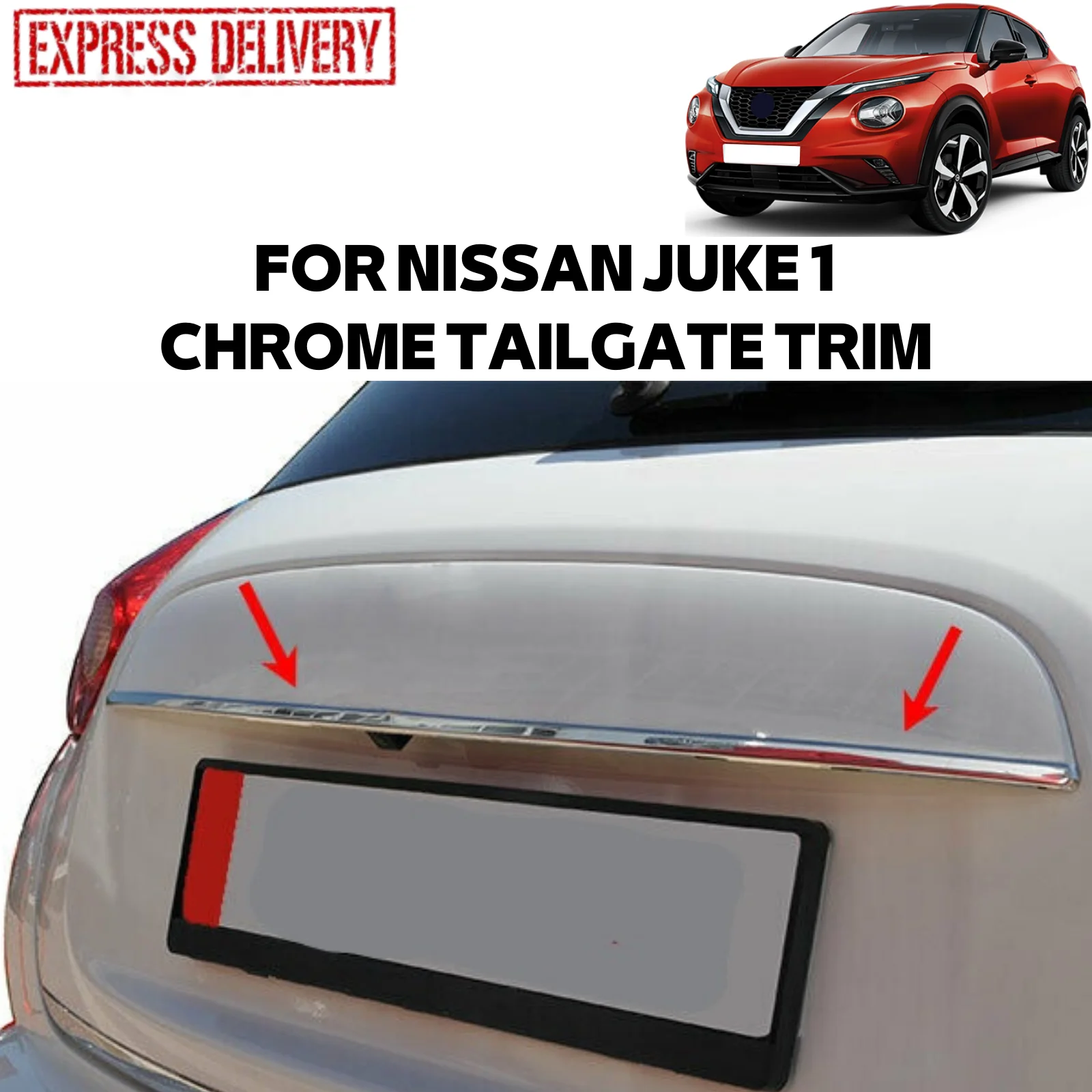 

Хромированная накладка на заднюю ручку багажника для NISSAN JUKE 1 2010-2020, автомобильные аксессуары из нержавеющей стали, новая модель