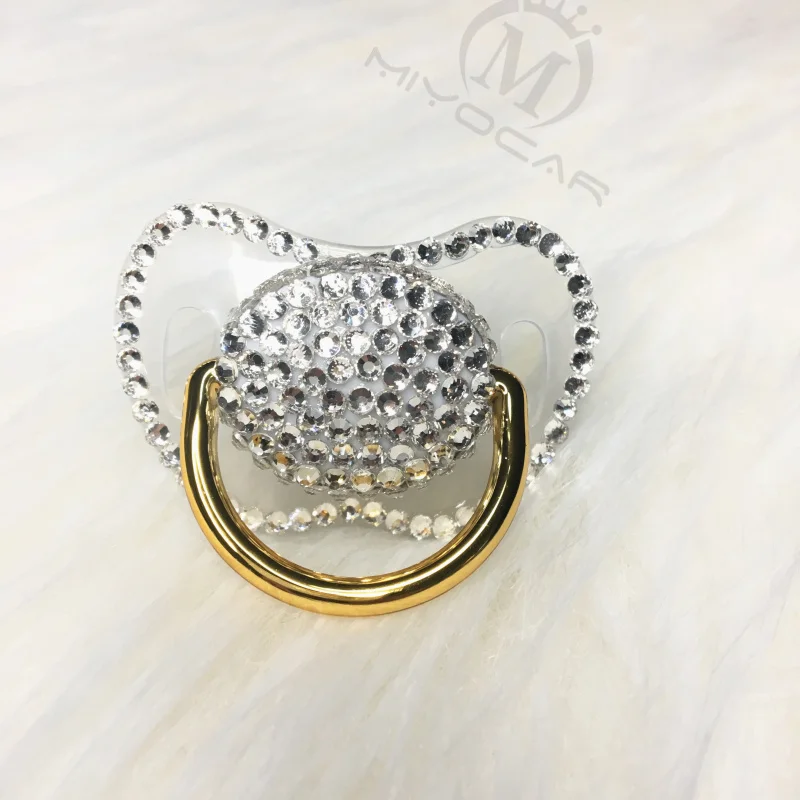 MIYOCAR ручной работы bling черные стразы соска королева и король стильная пустышка