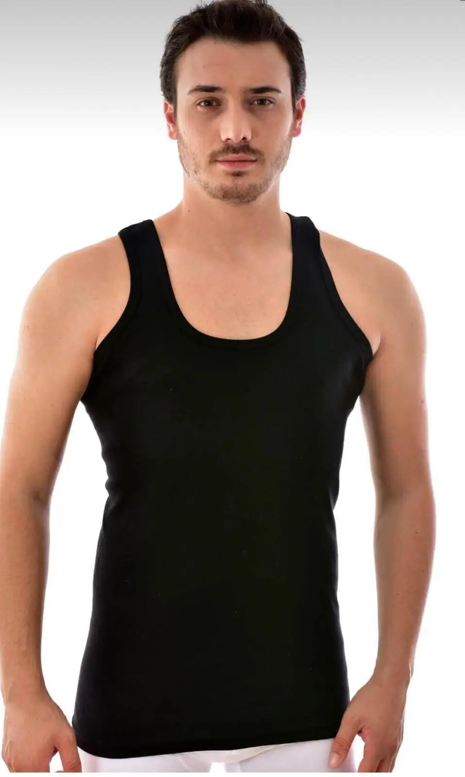 

Tutku Men's Black Color Athlete 3-6 Pack %100 Cotton 2021 Men New Brand High quality Undershirt Singlet Sports Sleeveless
