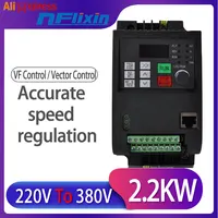2.2kw 1 PHASE 220v to 3PH 380V AC Frequency Inverter & Converter Output 3 Phase 650HZ ac motor water pump controller /ac drives