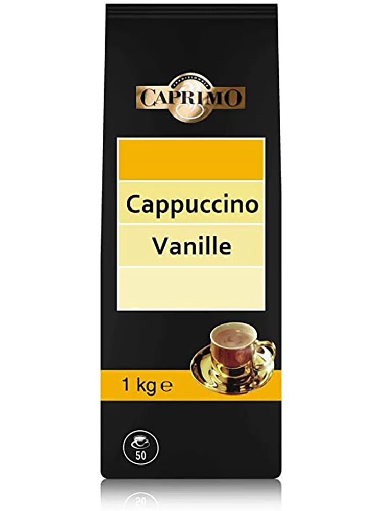 Caprimo капучино Ванильная упаковка 1 кг растворимого кофе вкусный кофейный напиток