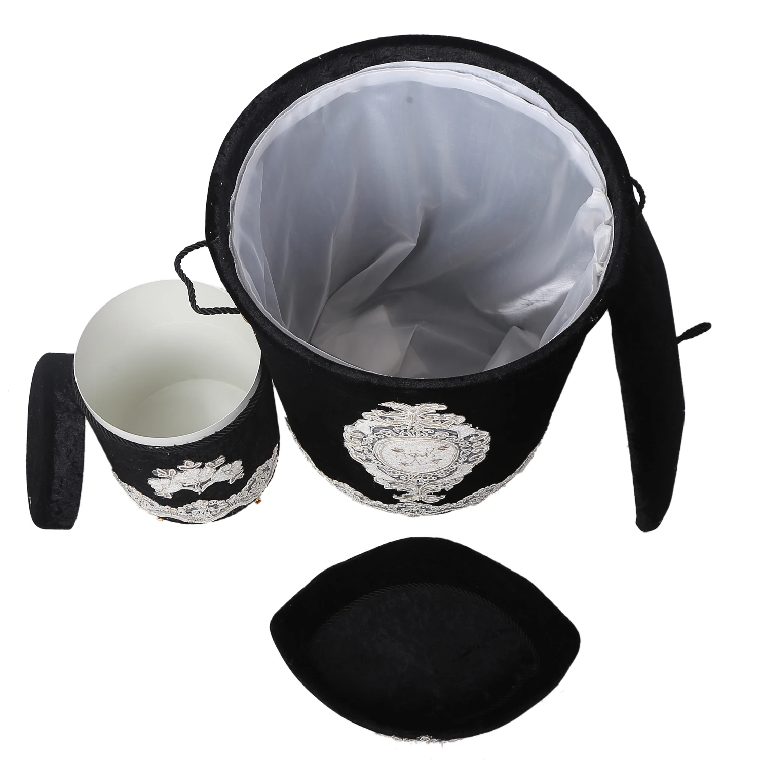 Offerte Bonny Home Lisa Nero 6 Pezzi Set Di Cestini Per Biancheria E Set Di Tappetini Da Bagno Organizzatore Deposito Di Vestiti Sporchi E Tappeti Da Bagno