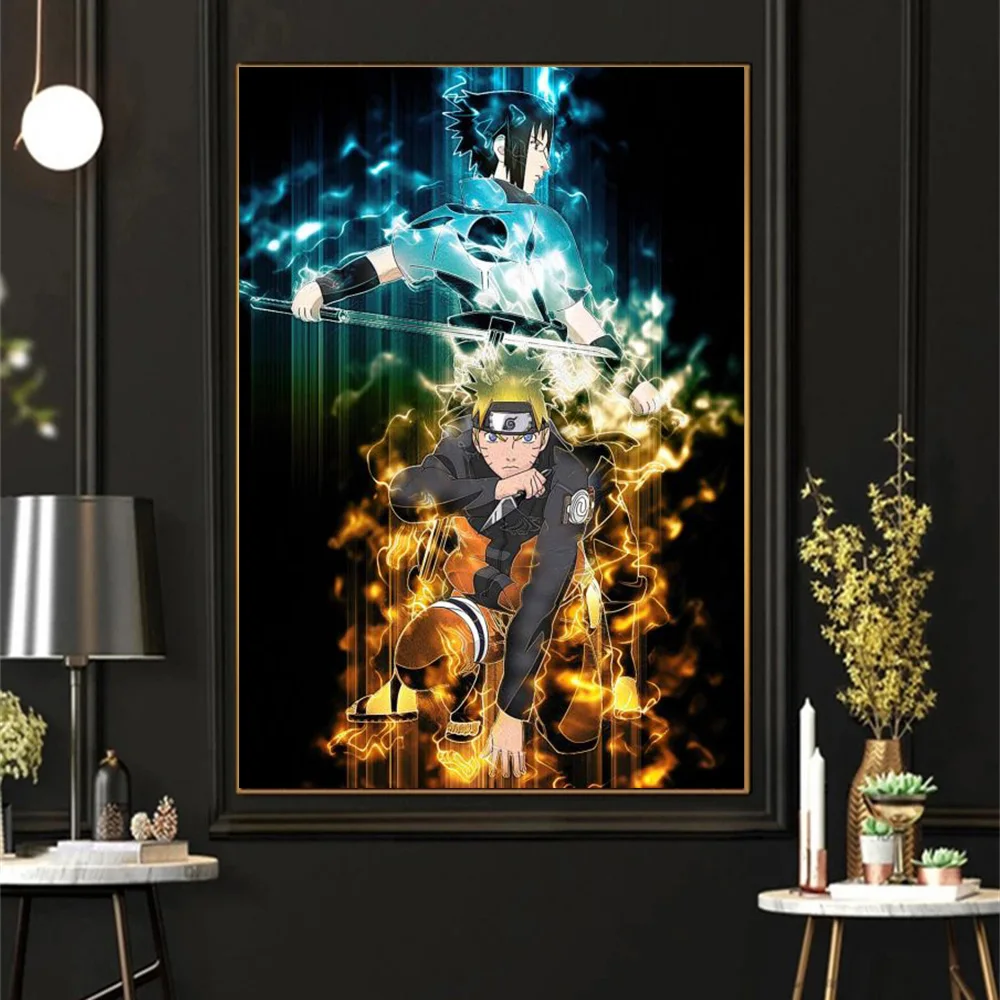 

Naruto Kisame Hoshigaki Canvas Painting Wall Art Print Picture Japanese Anime Poster for Living Room Home Decor Gift Cuadros