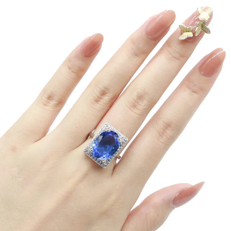 Изящные тонкие серьги 19x15 мм с фианитами для женщин|silver ring|black goldring ring |