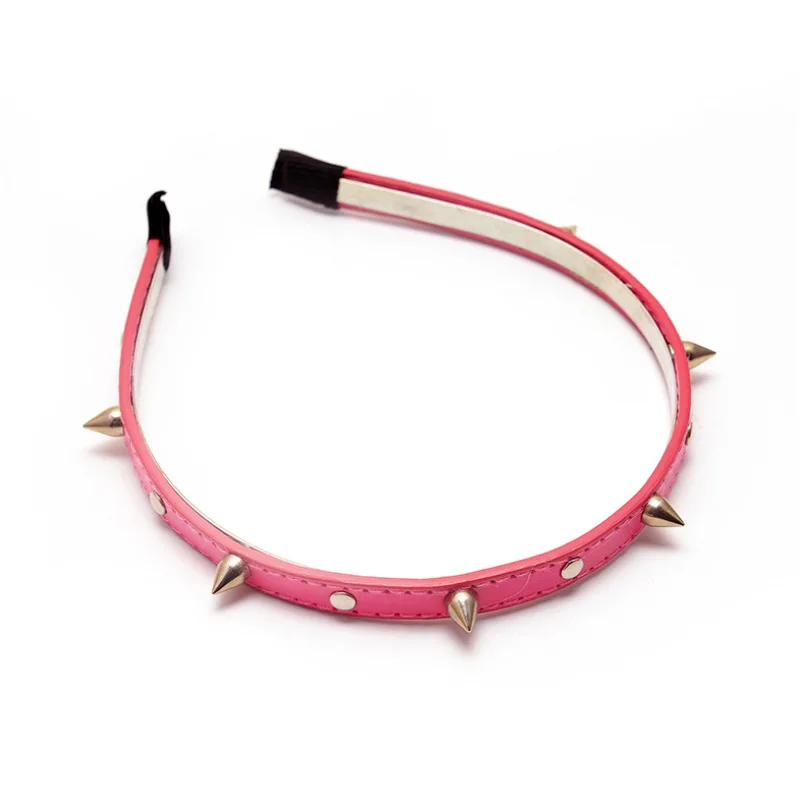 

Rivet Headbands for Women Hair Accessories Band Party Punk Headband Solid Color Hairbands for Girls Hair Hoop Gift Party2021