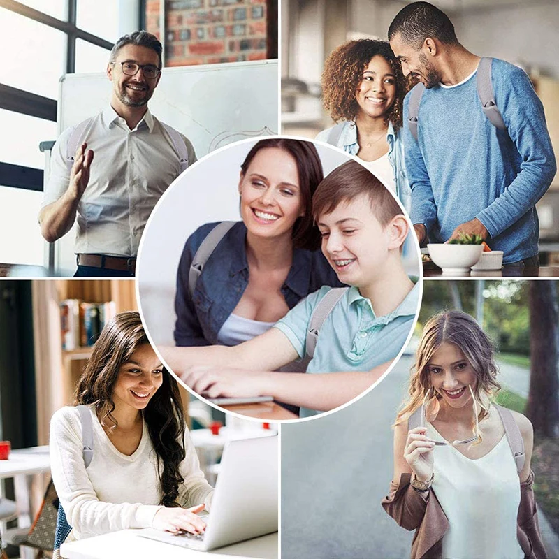 Регулируемый дышащий Корректор осанки для спины неопреновый плечевой корсет с 2