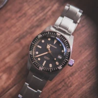 proxima 62mas 65 stainless steel diver dive bronze bezel watch nh35 movement ceramic bezel insert c3 luminous matte black dial