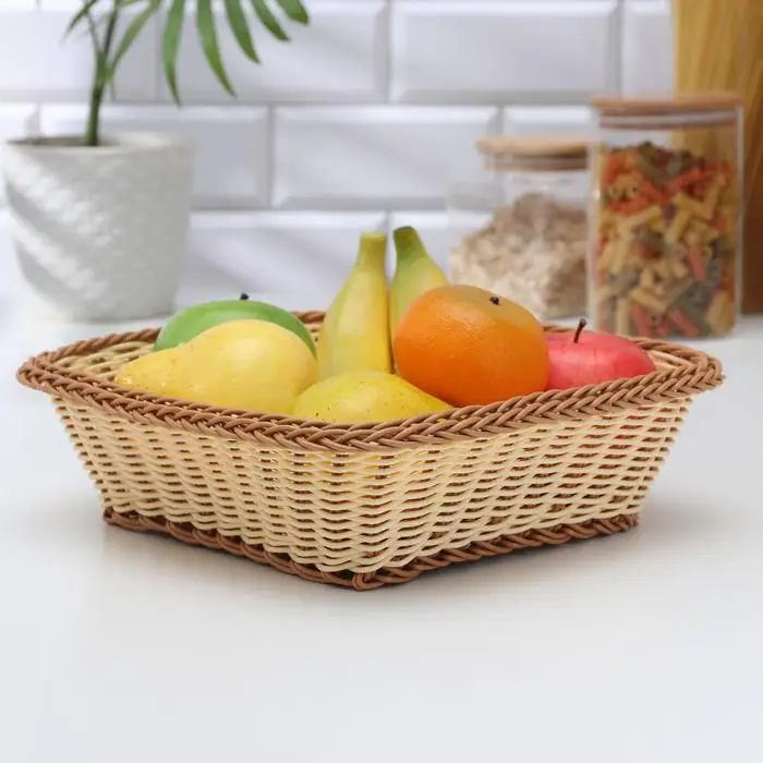 Корзинка для фруктов и хлеба Доляна 'Молочный шоколад' 26 5x26 5 см (комплект из 3