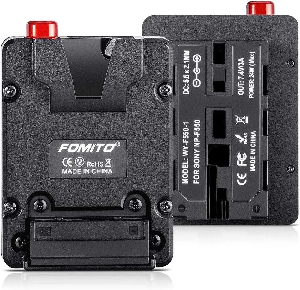Fomito искусственная батарея для V-Lock V Mount Plate для Sony F970 F750 F550 Аккумулятор для монитора камеры Neewer F100 FEELWORLD FW568
