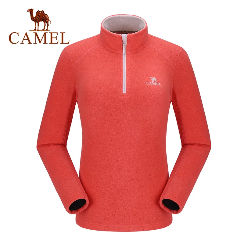 Мужская и Женская флисовая ветрозащитная куртка CAMEL теплая разноцветная мягкая
