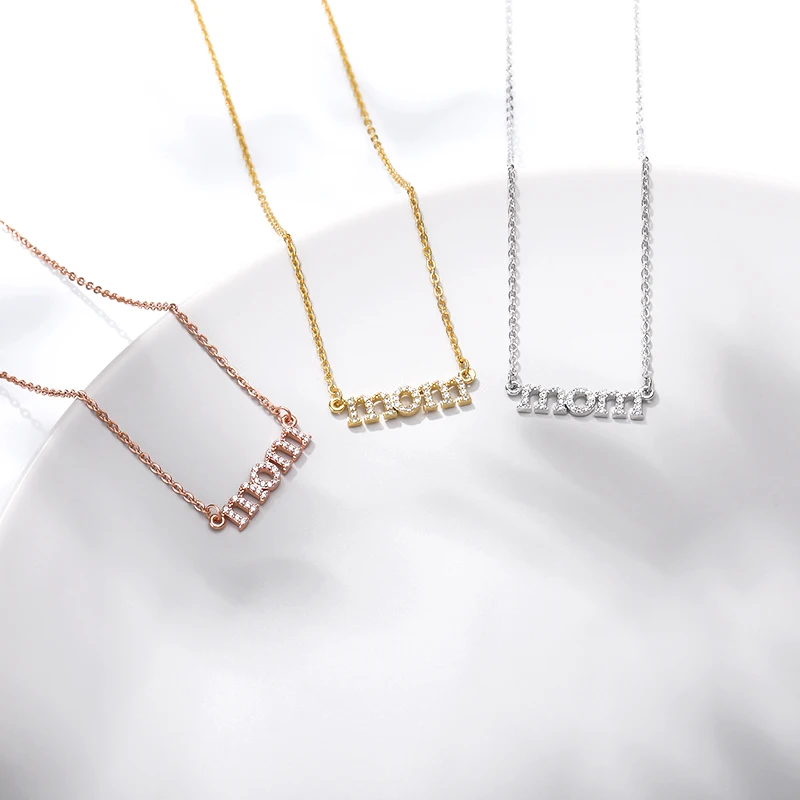 Рождественские подарки для мамочек с украшением в виде кристаллов мамы ожерелье