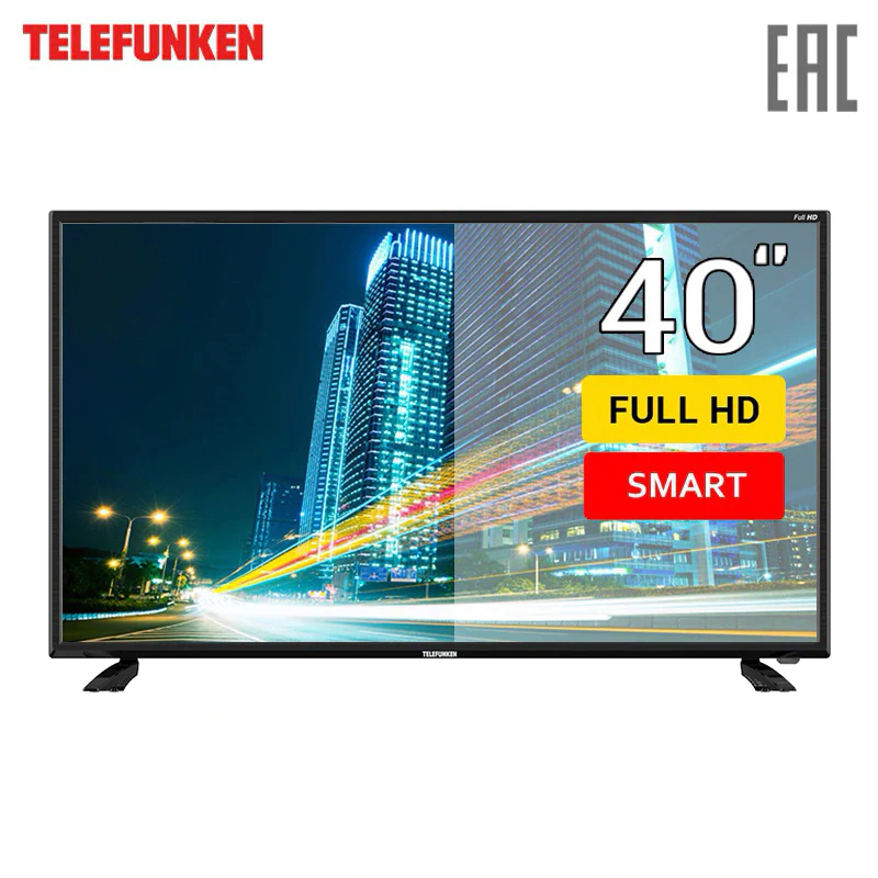 TV 40 &quotTelefunken TF-LED40S43T2S FullHD SmartTV 4049inchTV dvb dvb-t dvb-t2 digital  LED