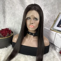 silky straight 13x4 lace frontal wigs human hair lace front wigs 150 density for black women brazilian soft straight wigs