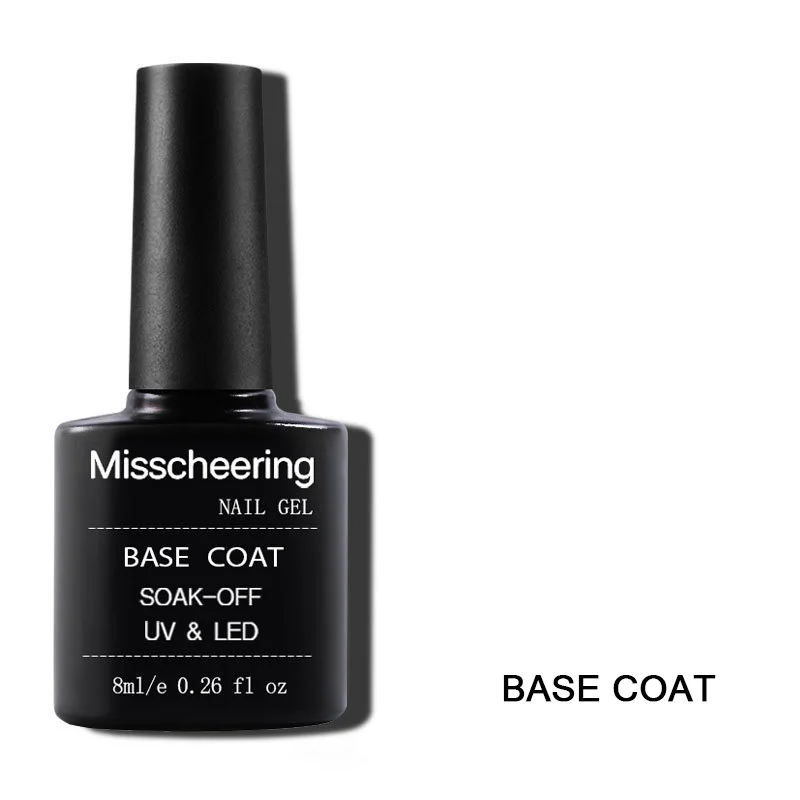 4 шт./компл./набор верхнее покрытие лак для ногтей гель резиновый базовый слой